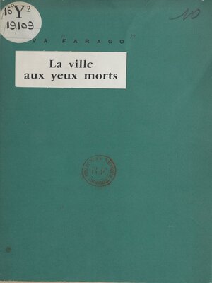 cover image of La ville aux yeux morts